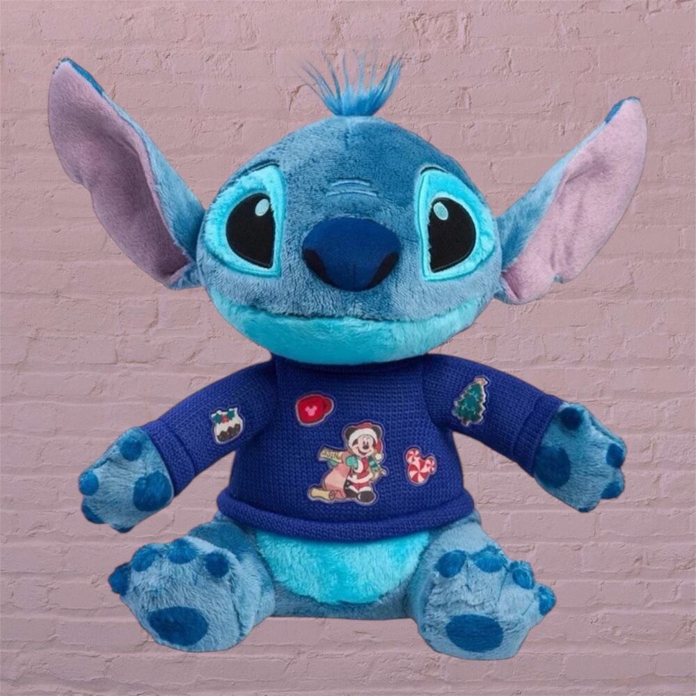Disney Lilo & Stitch Plush Mickey Mouse Sweater 12" Unleash The Holidays Gift